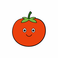 Sweet potato vector with a white background