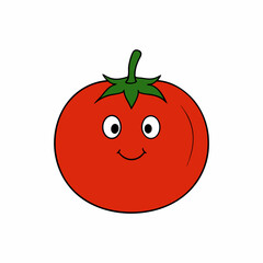 Sweet potato vector with a white background