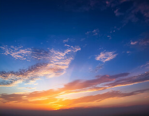 Fototapeta premium Beautiful sky background - Sunset Sunrise sky