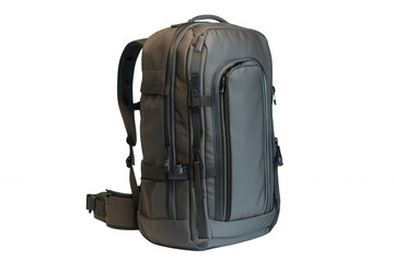 This versatile gray backpack features a sleek, modern design with multiple compartments for organization. It is suitable for travel, work, or everyday use, providing a practical solution for carrying 