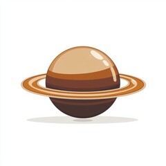 Fototapeta premium Saturn Planet Illustration - Space Art