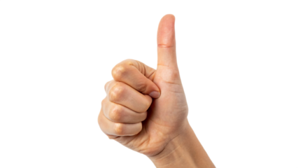 hand showing thumbs up