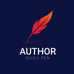 Quill pen logo design