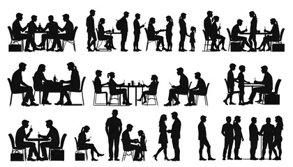 ​Silhouettes-of-people-in-group-settings-showcasing