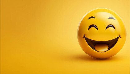 Fototapeta premium Emoticon smile 