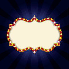 Cinema with vintage background blue