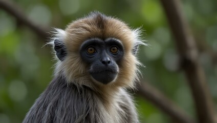 Fototapeta premium Dusky langur monkey.