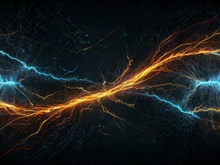 Dynamic abstract electric texture with intricate patterns.