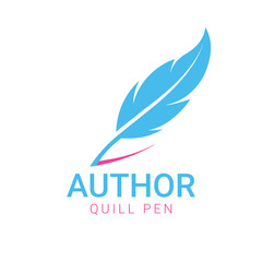 Quill pen logo design