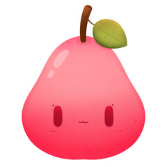 Includes many types of cute fruits.