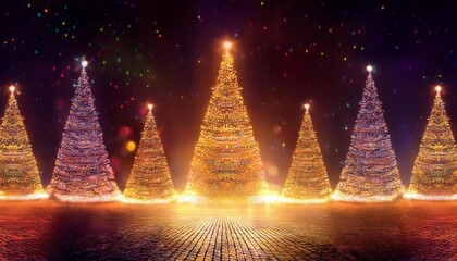 christmas tree in the night