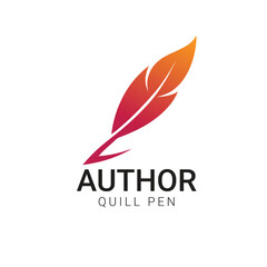 Quill pen logo design