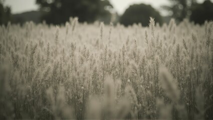 a field of tall, slender, white grasses