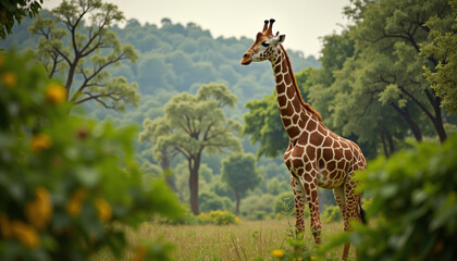Fototapeta premium Giraffe In The Jungle