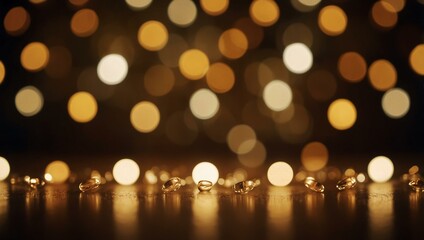 Elegant bokeh lights creating a warm glow for celebrations.