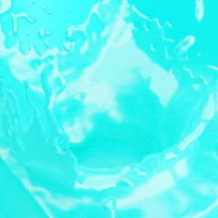 realistic illustration of ice water splash