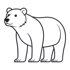 Fototapeta premium polar bear vector illustration