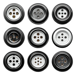 Vintage Electrical Outlet Covers Black White Retro Style Home Decor Interior Design