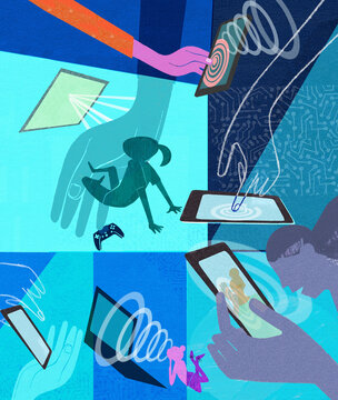 Children accessing the internet and parental control