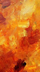 Vibrant Abstract Background with Dynamic Brushstroke Textures in Warm Hues for Creative and Artistic Design Projects