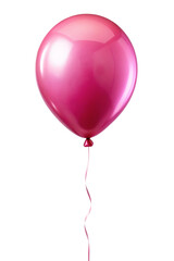 pink balloon isolated on transparent background