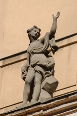 Architecture detail in Prague, Czech Republic