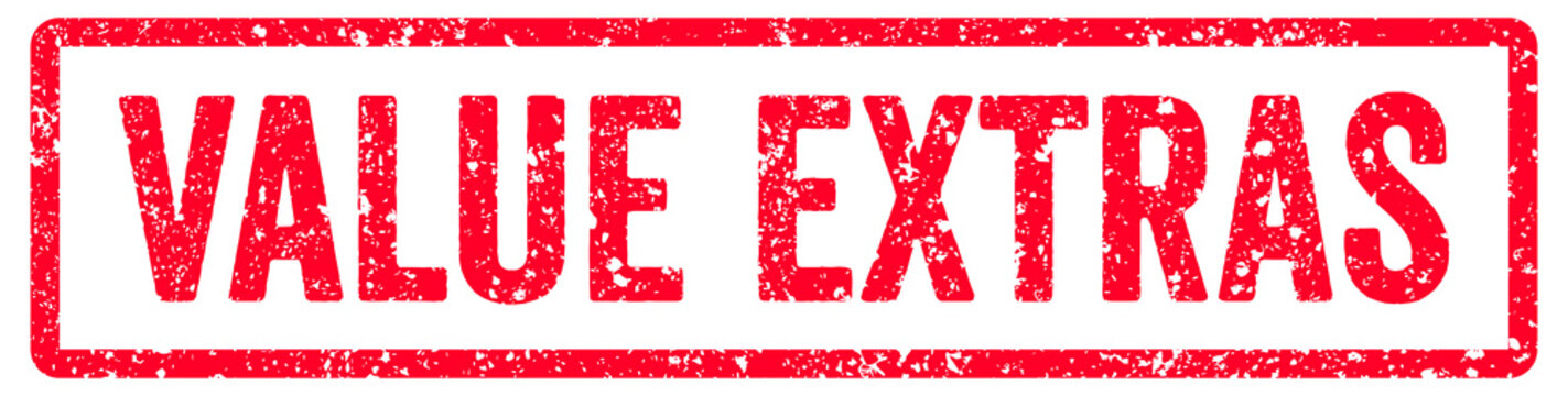 Value Extras Stamp Transparent Seal, Red Grunge Value Extras Word Rubber Stamp Seal