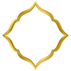 Abstract arabic door window vector template, good for islamic frame design template.