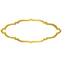 Abstract arabic door window vector template, good for islamic frame design template.