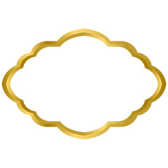 Abstract arabic door window vector template, good for islamic frame design template.