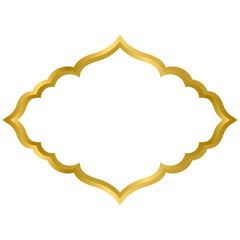 Abstract arabic door window vector template, good for islamic frame design template.