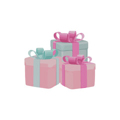 Gift Box For Christmas Greeting Card illustration