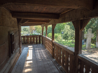 The wooden church at Jercalai village, Prahova county, Romania. It was built in 1730.