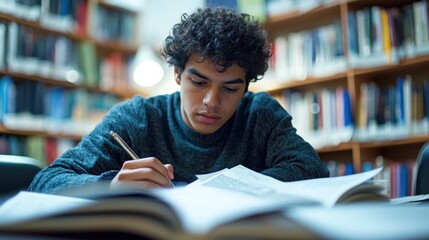 A student reviewing essential study materials for an upcoming exam, focusing on key concepts and information