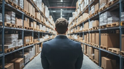 Modern Automated Conveyor System for Efficient Transportation of Packaged Goods in a Warehouse Environment