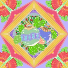 Discover our Christmas ball designs with a holly berry background, accented with vibrant and adorable flowers.