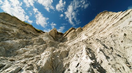 A time-lapse video documenting the erosion of a mountain over several years, illustrating the power of natural forces