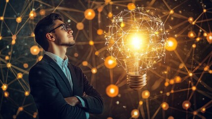 A young entrepreneur pitching their innovative startup idea to potential investors, hoping to secure funding