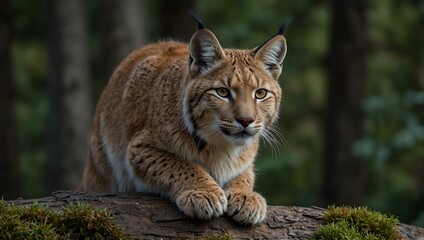Obraz premium Eurasian lynx.