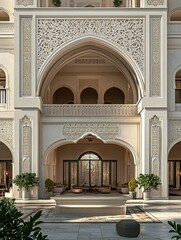 Ornate arched doorway with intricate details.