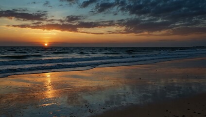 Fototapeta premium Evening on the seashore.