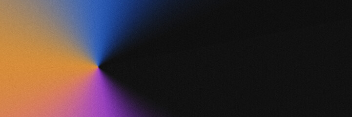 Abstract orange pink-purple blue and black grainy gradient shape wallpaper background poster cover design	