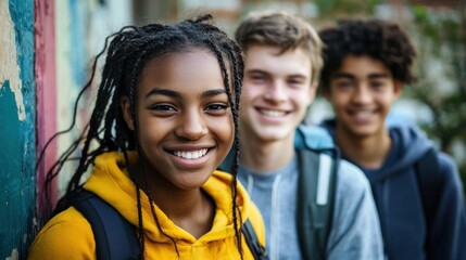A poster encouraging young people to enlist in a volunteer program, helping communities in need