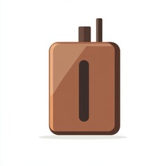 Obraz premium Stylish Brown Technology Icon Design