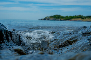 Summer, beach, sea, travel, vacation, sunlight, sky, water Koh.Sichang 