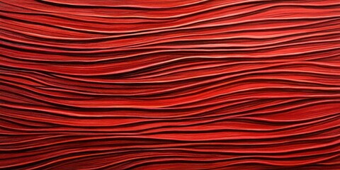 Abstract textured artwork featuring flowing red waves, evoking movement and depth.