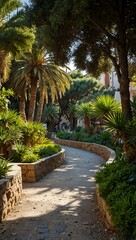 Explore the serene gardens and pathways of Parque Urbano in Ceuta.