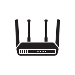 Fototapeta premium router icon, Wifi router isolated icon, stock illustration design.