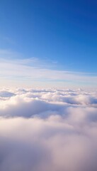 Naklejka premium the clouds in the blue sky