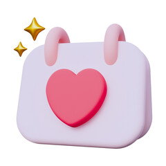 3D World Valentine's Day gift with Calendar and Love Illustration